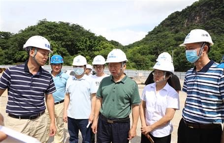 胡建军到冶建桂华分公司项目调研